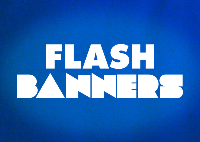 Website banners using Flash